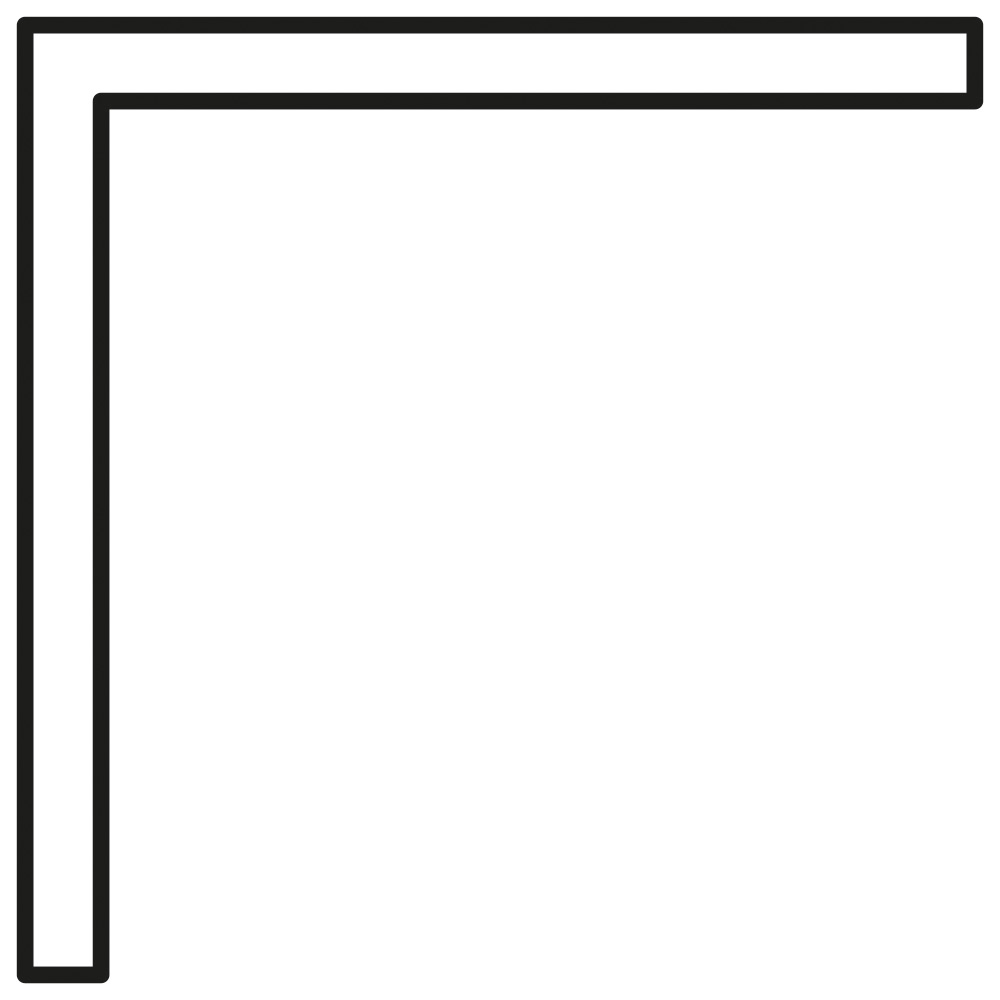 Angle 20x20x1.6 Basalt Satin GP108A 6.5m