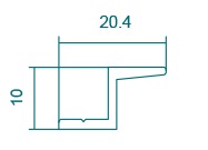 Offset Interlock 10mm Dune Matt GL252A 6.05m