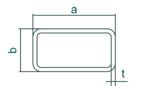 Rectangular Hollow 25x38x1.6 Mill Finish 6.5m